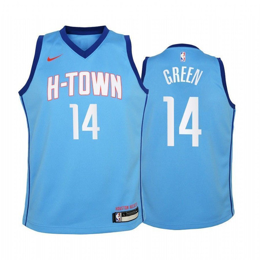 Houston Rockets Gerald Green 2020-21 City Blue Nba Jersey