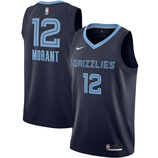 Ja Morant Memphis Grizzlies Nike 2020/21 Swingman Jersey Navy - Icon Edition
