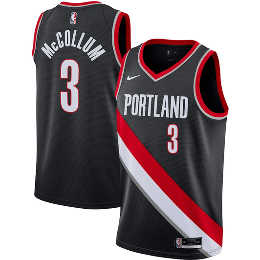 C.J. Mccollum Portland Trail Blazers Nike 2020/21 Swingman Jersey - Black - Icon Edition