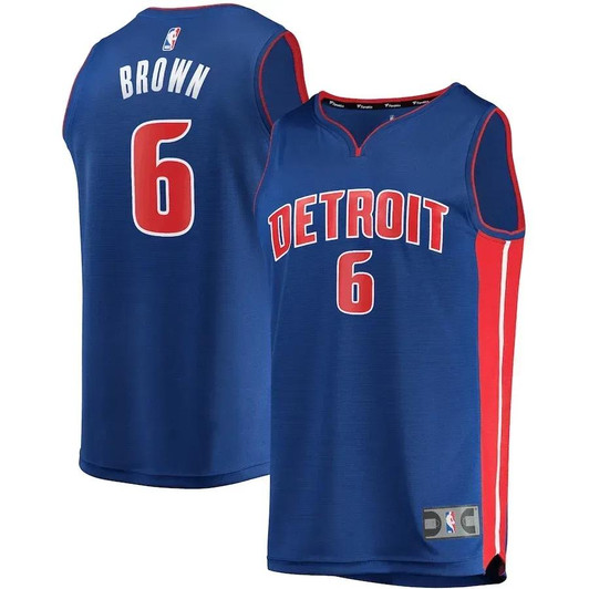 Bruce Brown Detroit Pistons Fast Break Replica Player Team Nba Jersey - Icon Edition - Blue