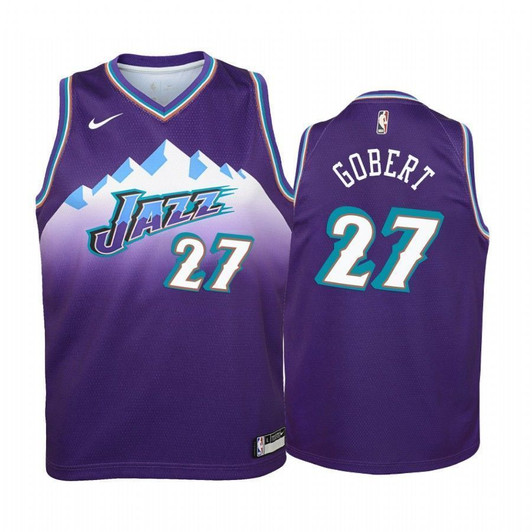 Rudy Gobert Utah Jazz Hardwood Classics Nba Jersey - Purple
