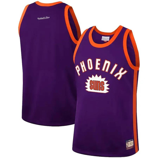 Phoenix Suns Mitchell & Ness Hardwood Classics Team Heritage Fashion Nba Jersey - Purple