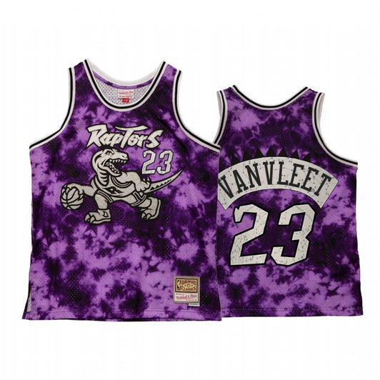 Toronto Raptors Fred Vanvleet Galaxy Constellation Jersey Men Purple Throwback