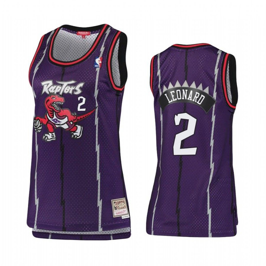 Toronto Raptors Kawhi Leonard #2 Hardwood Classics Jersey Women'S