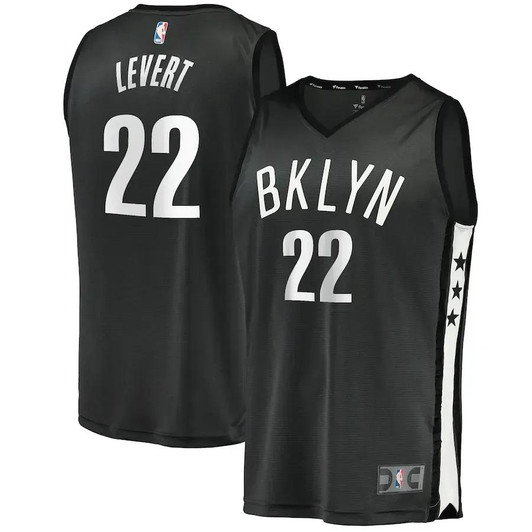 Caris Levert Brooklyn Nets Fast Break Player Jersey - Statement Edition - Charcoal