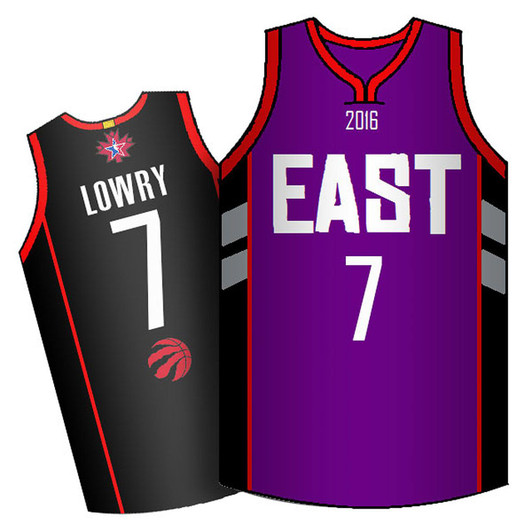 Male 2016 Nba Toronto All-Star Eastern Conference #7 Kyle Lowry Purple Jersey