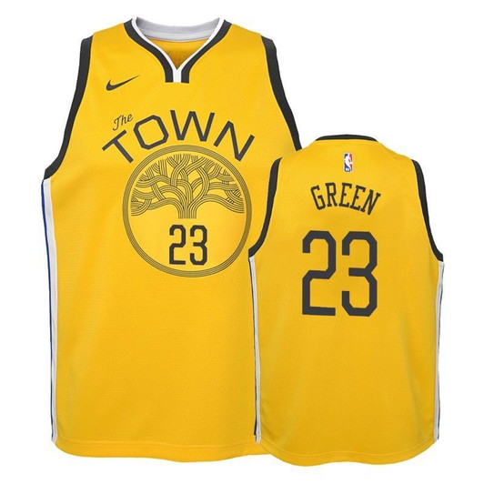 Warriors Draymond Green #23 Earned Yellow Jersey