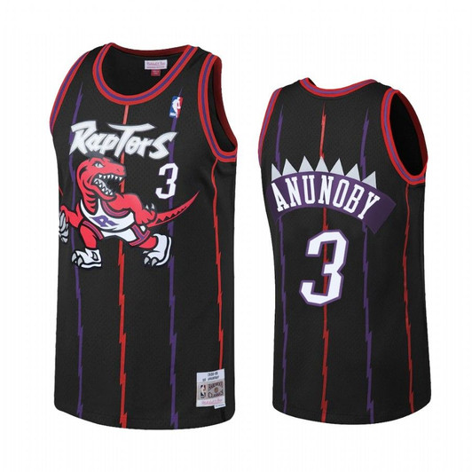 Og Anunoby #3 Toronto Raptors Black Reload Jersey