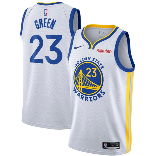 Men'S Nike Replica Replica Replica Draymond Green White Golden State Warriors 2020/21 Swingman Badge Player Jersey – Association Edition