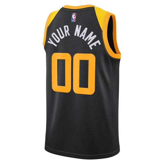 Utah Jazz Nike Replica Replica Replica 2020/21 Swingman Custom Jersey Black - City Edition