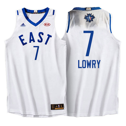 Male Nba 2016 Toronto All Star Eastern Conference Raptors #7 Kyle Lowry White Jersey