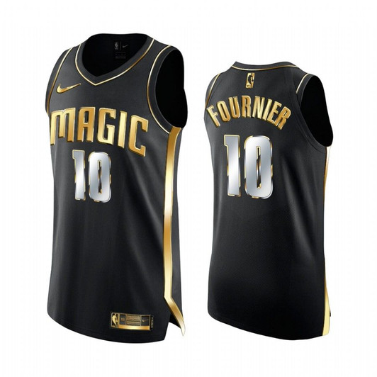 Evan Fournier Orlando Magic 2020-21 Black Golden Edition Jersey  Limited