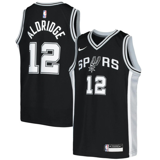 Lamarcus Aldridge San Antonio Spurs Nike  2020/21 Swingman Jersey - Icon Edition – Black