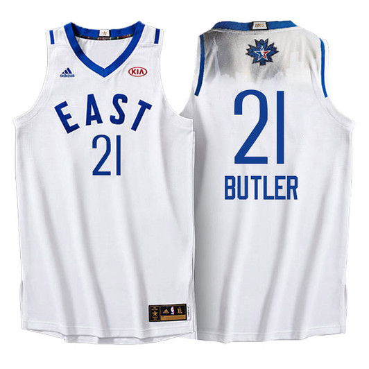Male Nba 2016 Toronto All Star Eastern Conference Bulls #21 Jimmy Butler White Jersey
