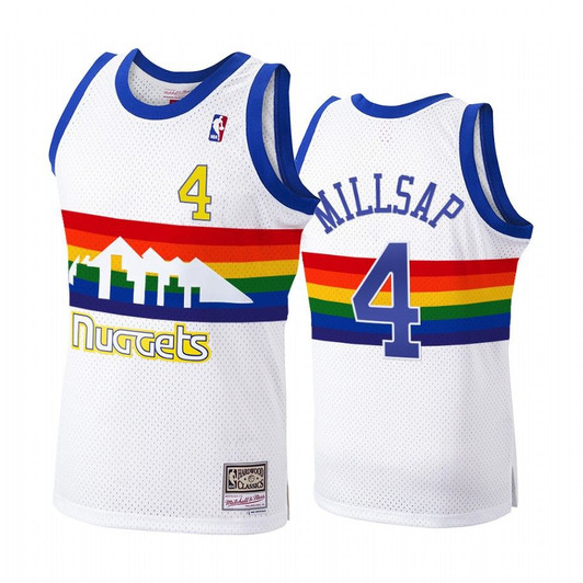 Denver Nuggets Paul Millsap #4 Hardwood Classics 1991-92 Jersey Men'S