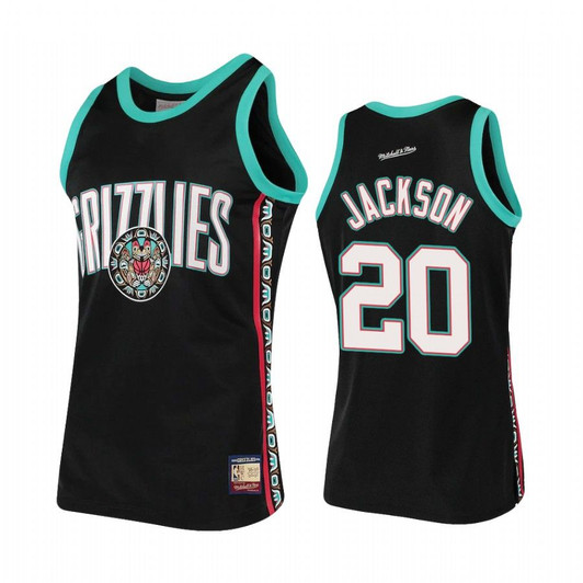 Josh Jackson #20 Memphis Grizzlies Black Hardwood Classics Jersey