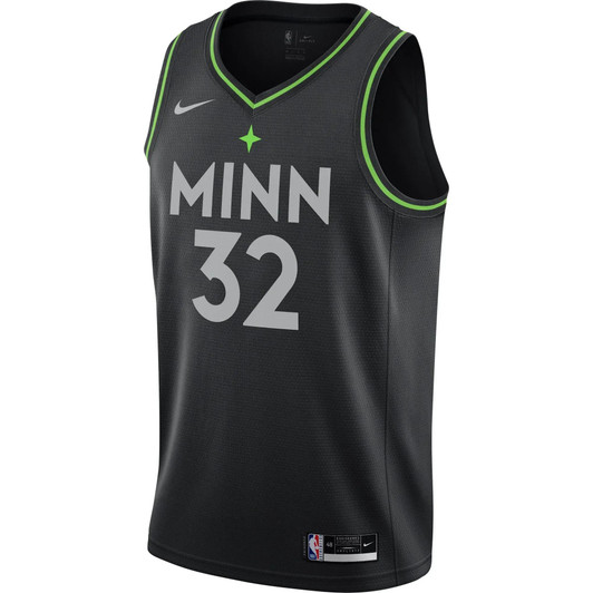 Karl-Anthony Towns Minnesota Timberwolves Nike 2020/21 Swingman Player Jersey Black – City Edition