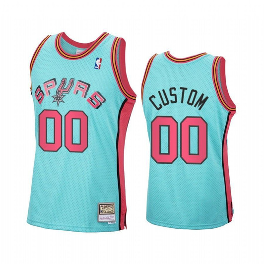 Custom San Antonio Spurs Blue Jersey 2020 Reload Classic