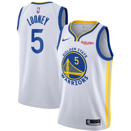 Men'S Nike Kevon Looney White Golden State Warriors 2020/21 Swingman Badge Jersey – Association Edition
