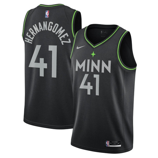 Minnesota Timberwolves Nike City Edition Swingman Jersey - Black - Juan Hernangomez -  - 2020