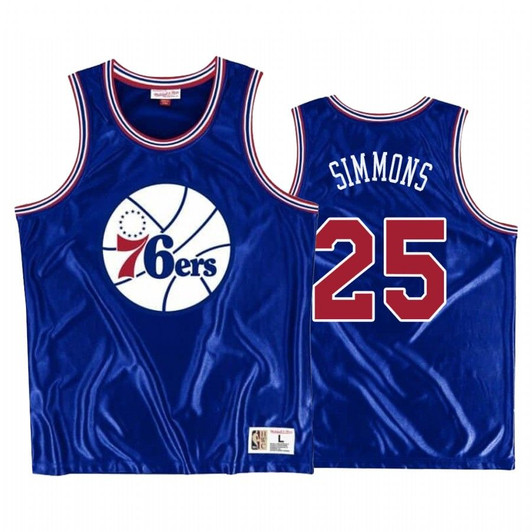 Ben Simmons Philadelphia 76Ers Blue Dazzle Tank Jerseys