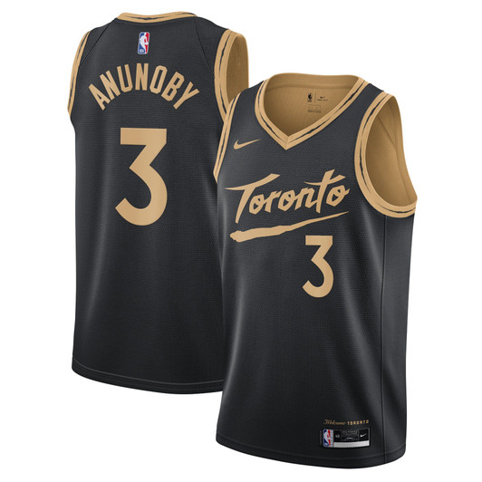 Toronto Raptors Nike City Edition Swingman Jersey - Black - Og Anunoby -  - 2020