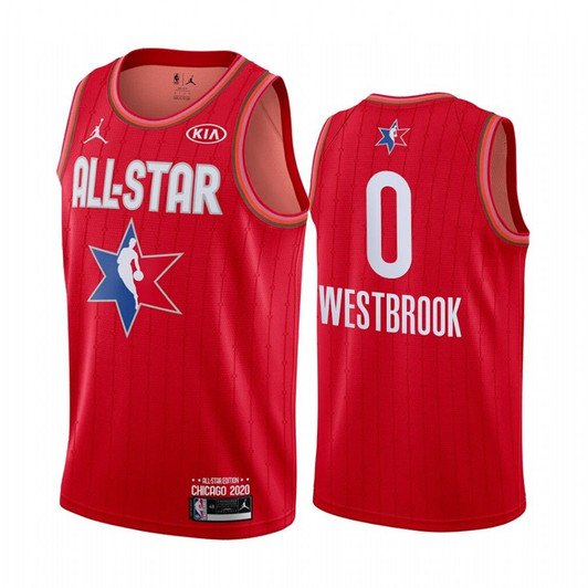 2020 Nba All-Star Game Jersey Reserves Houston Rockets Russell Westbrook #0 Red