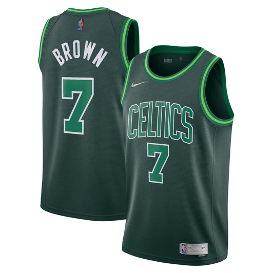Boston Celtics Nike Earned Edition Swingman Jersey - Jaylen Brown - Youth