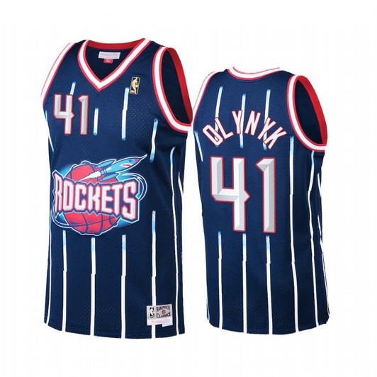 Kelly Olynyk #41 Houston Rockets Hardwood Classics Jersey Navy