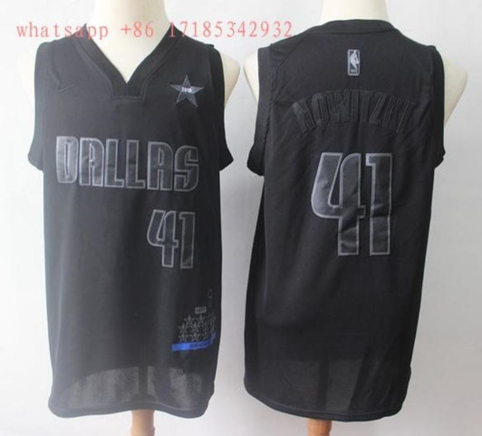 Dallas Mavericks Dirk Nowitzki #41 2020 Nba New Arrival Black Jersey