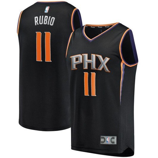 Ricky Rubio Phoenix Suns Fast Break Jersey Black Statement Edition 2019