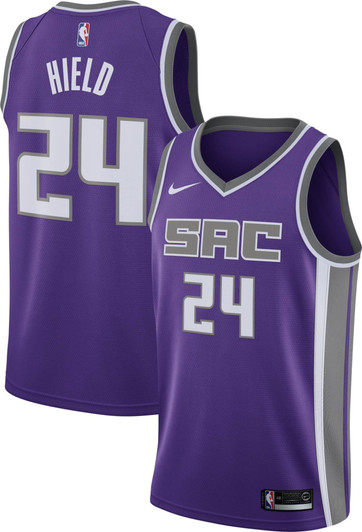Nike Men'S Sacramento Kings Buddy Hield #24 Purple Dri-Fit Swingman Jersey