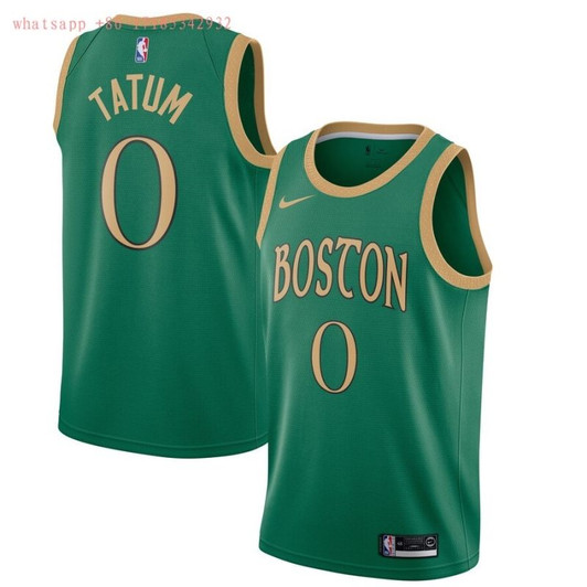 Boston Celtics Jayson Tatum #0 2020 City Edition Green Jersey