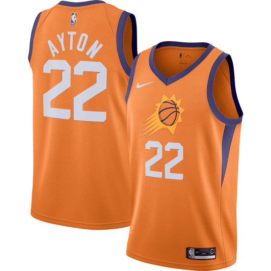 Deandre Ayton Phoenix Suns Finished Swingman Orange Statement Edition 3D Jersey