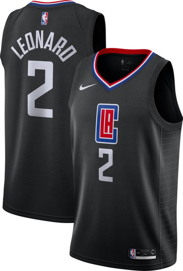 Nike Replica Replica Replica Men'S Los Angeles Clippers Kawhi Leonard #2 Black Dri-Fit Statement Swingman Jersey