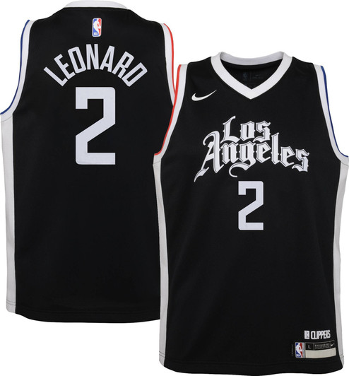Nike Youth 2020-21 City Edition Los Angeles Clippers Kawhi Leonard #2 Dri-Fit Swingman Jersey