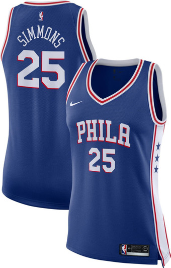 Nike Women'S Philadelphia 76Ers Ben Simmons #25 Royal Dri-Fit Swingman Jersey