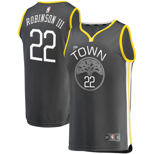 Glenn Robinson Iii Golden State Warriors Fanatics Branded Fast Break Replica Player Black Statement Edition 3D Jersey