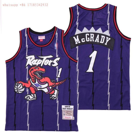 Toronto Raptors Tracy Mcgrady 1 2021 Nba New Arrival Purple Jersey
