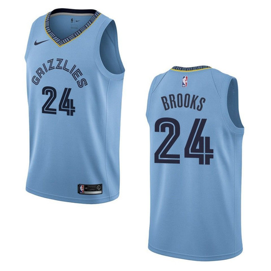 Men Memphis Grizzlies 24 Dillon Brooks Statement Swingman Blue 3D Jersey