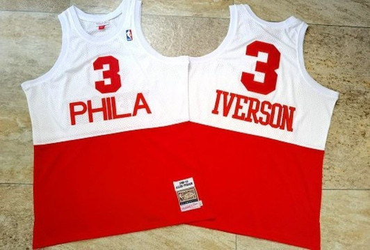 Philadelphia 76Ers Allen Iverson 3 Nba 2021 New Arrival White&Red Jersey
