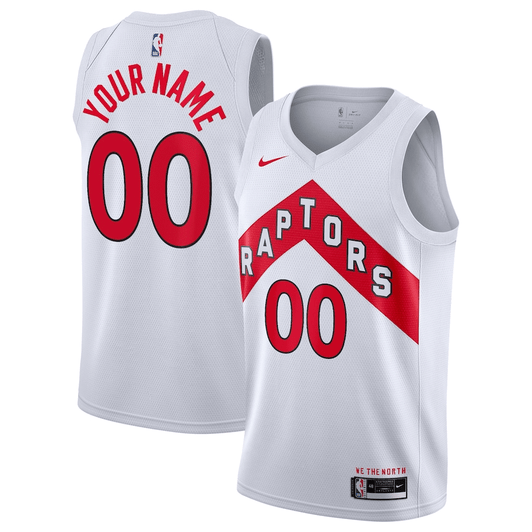 Toronto Raptors Nike 2020/21 Swingman Custom Jersey – Association Edition - White