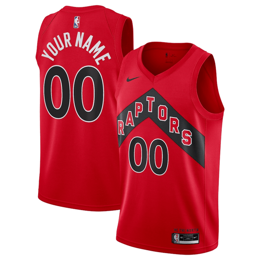 Toronto Raptors Nike 2020/21 Swingman Custom Jersey – Icon Edition - Red
