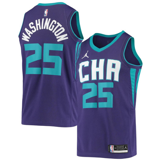 Pj Washington Jr. Charlotte Hornets Jordan Brand 2020/21 Swingman Jersey – Statement Edition - Purple