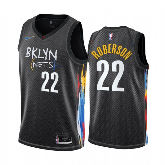 Andre Roberson Brooklyn Nets 2020-21 Black City Edition Jersey