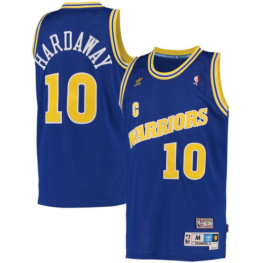 Men'S Tim Hardaway Golden State Warriors Blue Hardwood Classics Swingman Jersey
