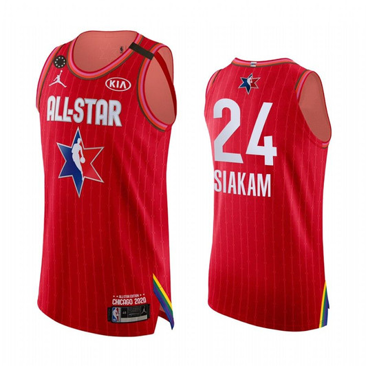 2020 All-Star  Pascal Siakam #24 Jersey Kobe Forever Toronto Raptors Red