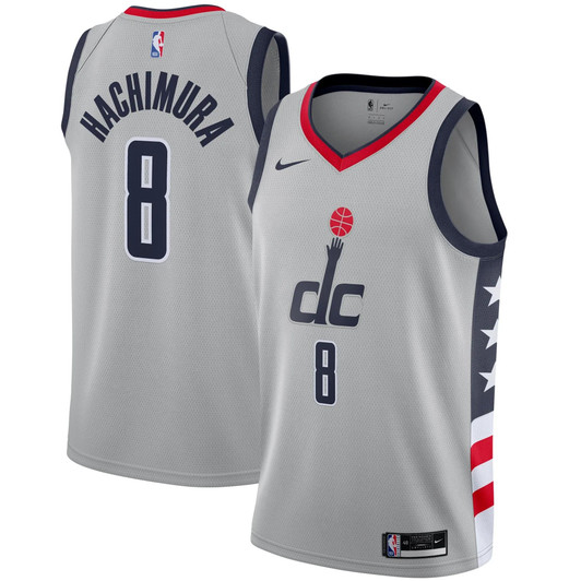 Rui Hachimura Washington Wizards Nike 2020/21 Swingman Player Jersey Gray – City Edition
