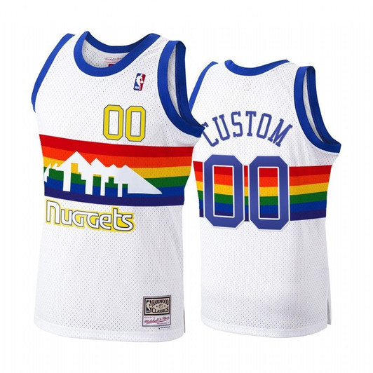 Denver Nuggets Custom #00 Hardwood Classics 1991-92 Jersey Men'S