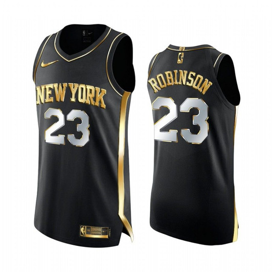New York Knicks Mitchell Robinson Robinson Golden Edition  Limited Jersey 2020-21